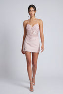 Sequin Backless Halter Top