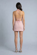 Sequin Backless Halter Top