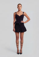 Teresa Tie Strap Peplum Top