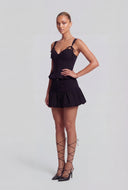 Teresa Tie Strap Peplum Top