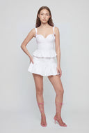 Teresa Tie Strap Peplum Top