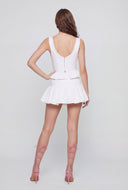 Teresa Tie Strap Peplum Top