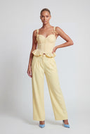 Teresa Tie Strap Peplum Top