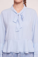 Bell Sleeve Ruffle Top