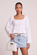 Long Sleeve Peplum Top