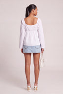 Long Sleeve Peplum Top
