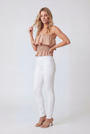 Smocked Ruffle Tube Top