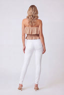 Smocked Ruffle Tube Top