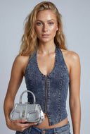 Denim Halter Top