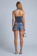 Denim Halter Top