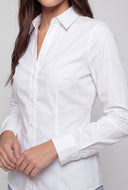 Slit Back Button Front Shirt