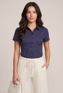 Polka Dot Short Sleeve Shirt