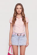 Puff Sleeve Poplin Shirt