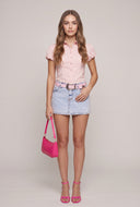 Puff Sleeve Poplin Shirt