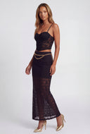Floral Lace Bustier Top