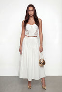 Floral Lace Bustier Top
