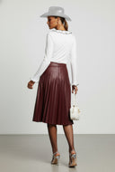 Ruffle Cropped Tie Front Blouse