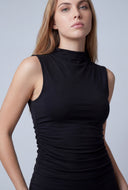 Ruched Sleeveless Top