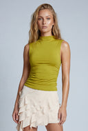 Ruched Sleeveless Top