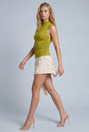 Ruched Sleeveless Top