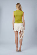 Ruched Sleeveless Top