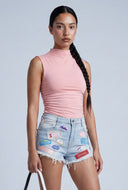 Ruched Sleeveless Top
