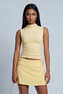 Ruched Sleeveless Top