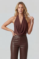 Morgan Cowl Neck Halter Top