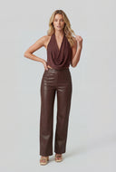 Morgan Cowl Neck Halter Top