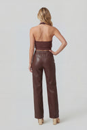 Morgan Cowl Neck Halter Top