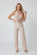Morgan Cowl Neck Halter Top