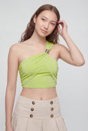 Alani One Shoulder Asymmetrical Crop Top