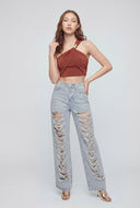 Alani One Shoulder Asymmetrical Crop Top