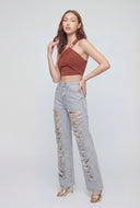 Alani One Shoulder Asymmetrical Crop Top
