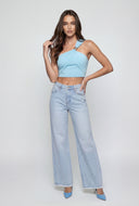 Alani One Shoulder Asymmetrical Crop Top