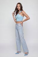 Alani One Shoulder Asymmetrical Crop Top