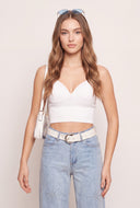 Rib Knit Crop Cami
