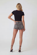 Faith Rhinestone Crop T-Shirt