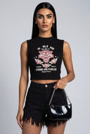 Crop Graphic Muscle Tee