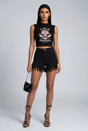Crop Graphic Muscle Tee