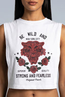 Crop Graphic Muscle Tee