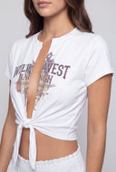 Wild West Tie Front T-Shirt