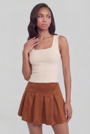 Square Neck Crop Tank Top