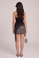 Lace Asymmetrical Tube Top