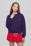 Bow Embroidered Sweatshirt