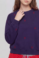 Bow Embroidered Sweatshirt