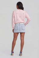 Bow Embroidered Sweatshirt