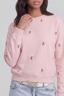 Bow Embroidered Sweatshirt