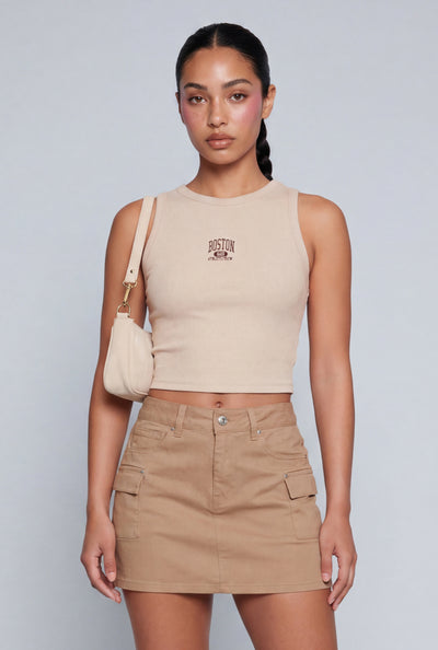 Boston Sleeveless Baby Tee
