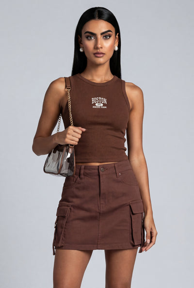 Boston Sleeveless Baby Tee